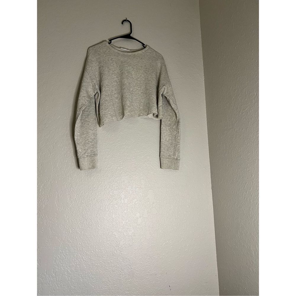 Zara cropped sweatshirt Sz L‎